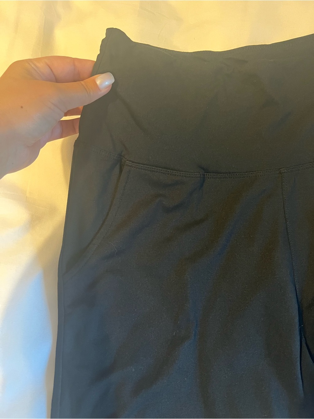5 Pack of High-Rise Black Bike Shorts with Secure Side Pockets - Picture 5 of 8